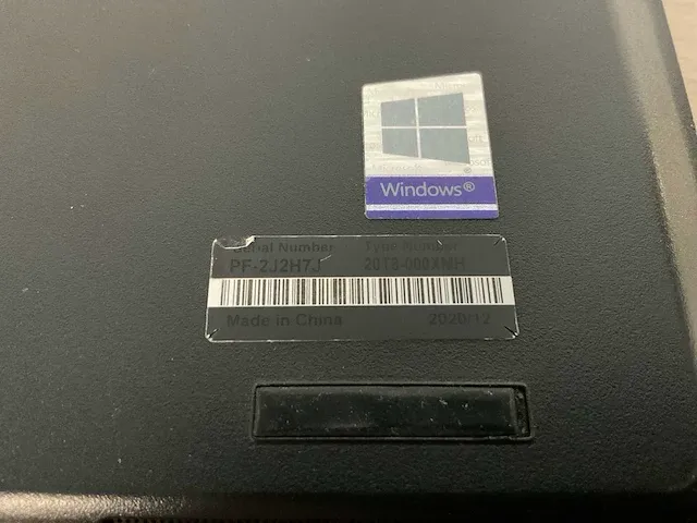 Laptop - lenovo - 20t8000xmh - afbeelding 7 van  7