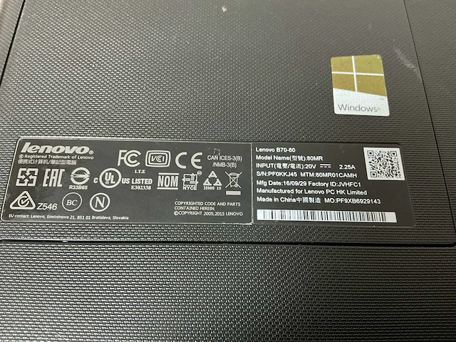 Laptop - lenovo - 80mr - afbeelding 7 van  7