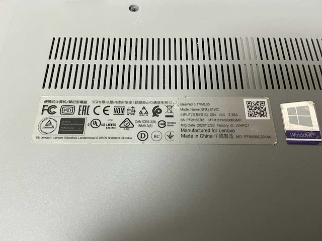 Laptop - lenovo - 81wc - afbeelding 7 van  7