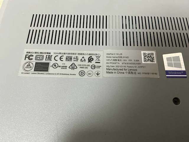 Laptop - lenovo - 81wd - afbeelding 6 van  6
