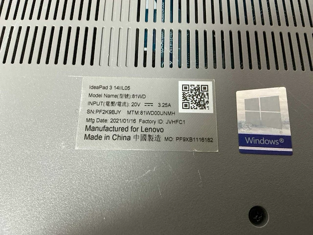 Laptop - lenovo - 81wd - afbeelding 7 van  7
