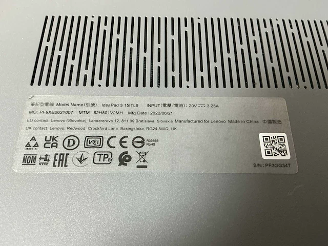 Laptop - lenovo - 82h8 - afbeelding 8 van  8