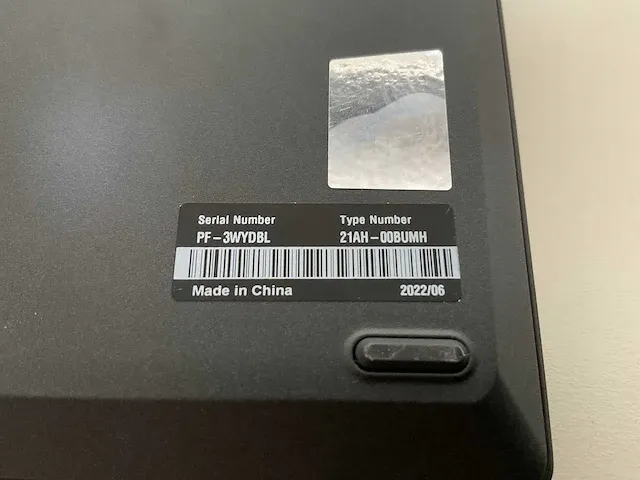 Laptop - lenovo - thinkpad t14 gen 3 magnesium - afbeelding 6 van  6