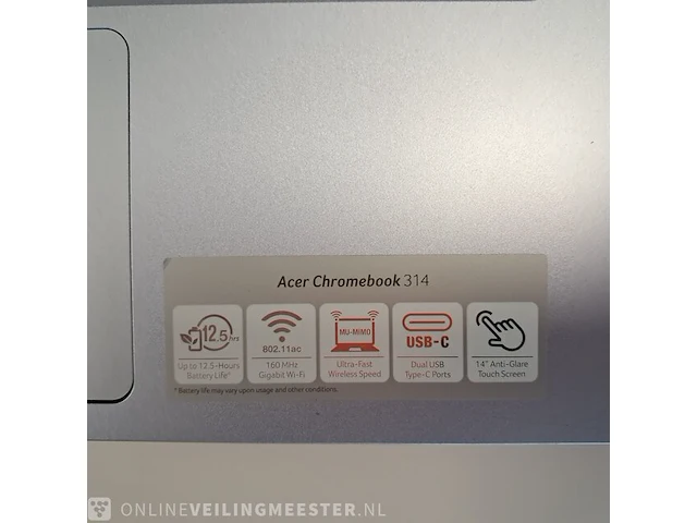 Laptop acer, chromebook 314, cb314 series, bouwjaar 2020 - afbeelding 6 van  10