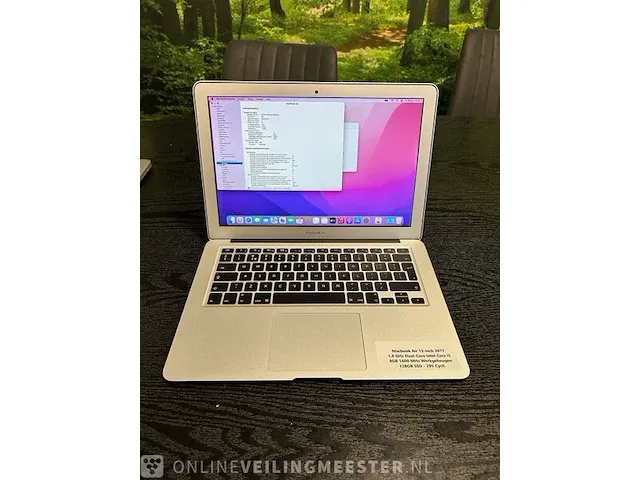 Laptop apple, macbook air 13-inch 2017, silver - afbeelding 1 van  6