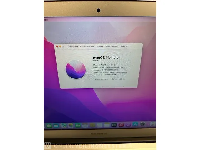 Laptop apple, macbook air 13-inch 2017, silver - afbeelding 2 van  6