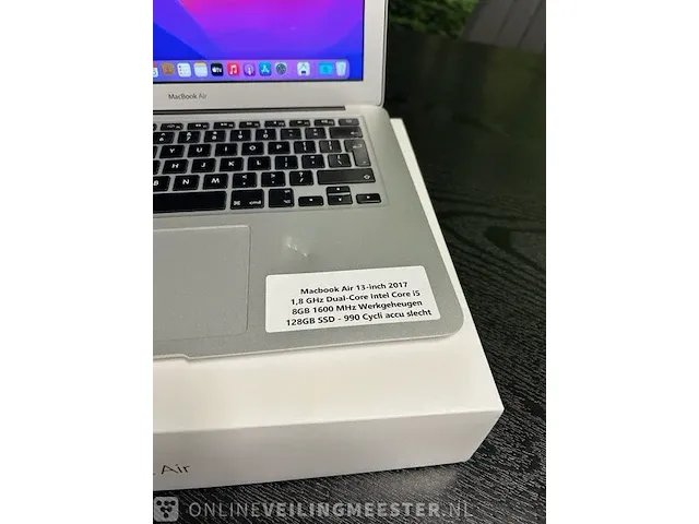 Laptop apple, macbook air 13-inch 2017, silver - afbeelding 2 van  7
