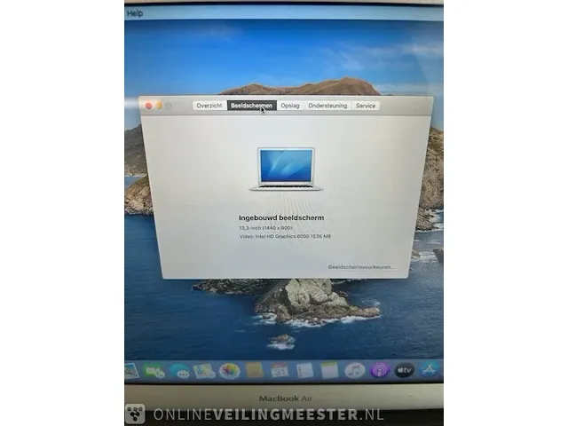Laptop apple, macbook air 13-inch, zilver - afbeelding 5 van  7