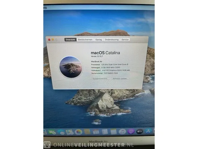 Laptop apple, macbook air 13-inch, zilver - afbeelding 7 van  7