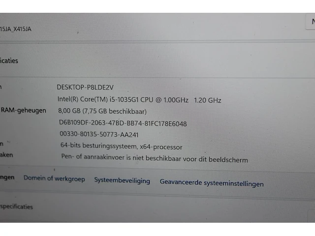 Laptop asus sonicmaster met intel i5 processor, 8 gb intern geheugen, windows 11 en 500 gb harde schijf (x4... - afbeelding 2 van  3