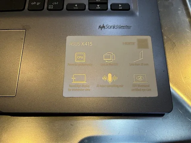 Laptop asus - afbeelding 2 van  3