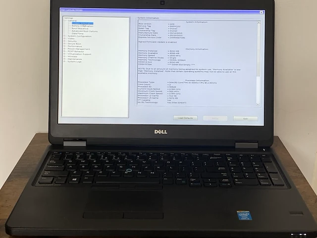 Laptop, dell, latitude e5550, zwart - afbeelding 1 van  6