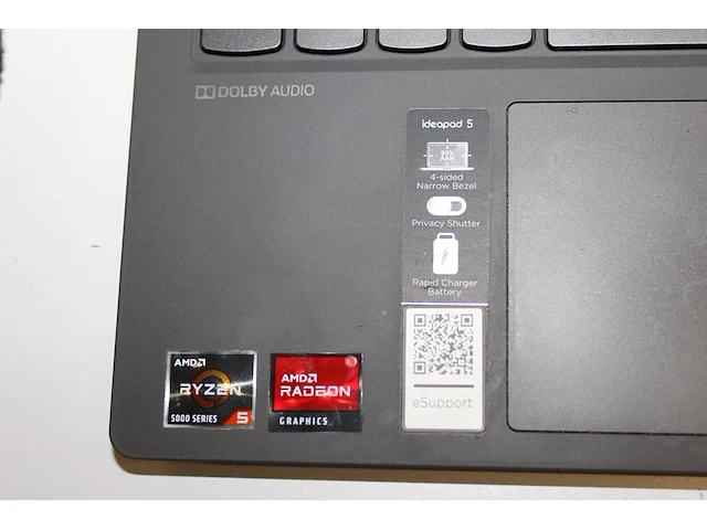 Laptop lenovo ideapad 5 met amd ryzen 5 5500u processor, 16 gb ddr4 3200, windows 11 home edition, 512 gb s... - afbeelding 2 van  3