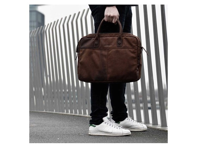 Laptop tas, dstrct, wall street, bruin - afbeelding 2 van  7