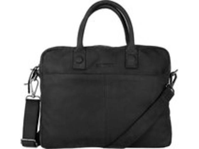 Laptop tas dstrct, wall street, zwart, 2-vaks - afbeelding 2 van  5
