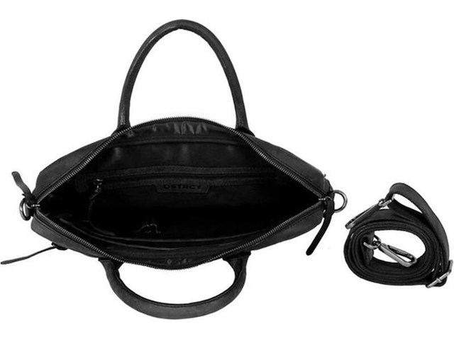 Laptop tas, dstrct, wall street, zwart - afbeelding 2 van  5