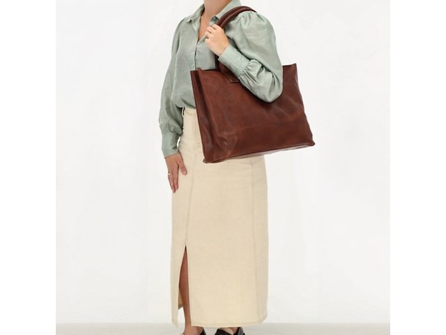 Laptop tas, micmac bags, discover shopper, bruin, dames - afbeelding 2 van  5