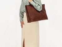 Laptop tas, micmac bags, discover shopper, bruin, dames - afbeelding 2 van  5