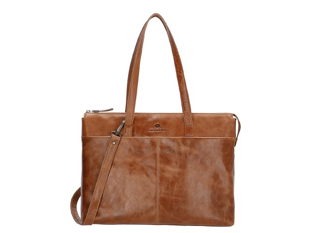 Laptop tas, micmac bags, porto, bruin, dames - afbeelding 1 van  7