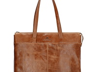 Laptop tas, micmac bags, porto, bruin, dames - afbeelding 4 van  7