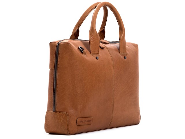 Laptop tas, plevier, basalt, cognac - afbeelding 2 van  7