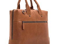 Laptop tas, plevier, basalt, cognac - afbeelding 3 van  7