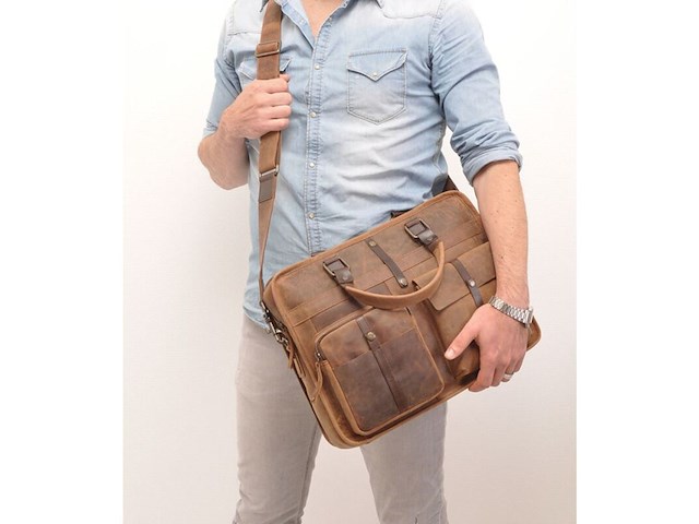 Laptoptas berba, 826-132, coffee - afbeelding 2 van  5