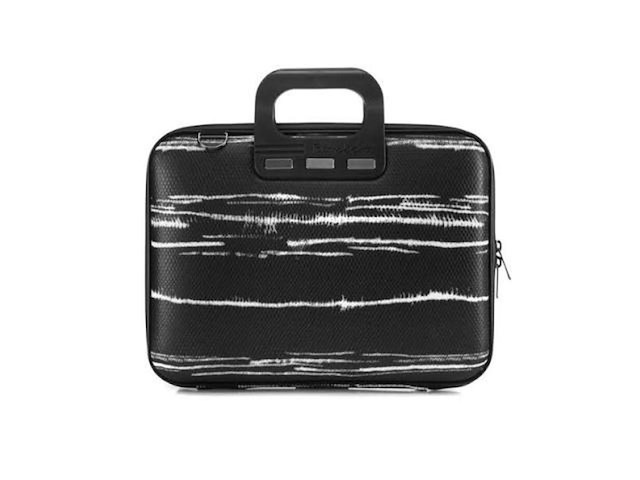 Laptoptas bombata, black&white - afbeelding 1 van  3