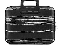 Laptoptas bombata, black&white - afbeelding 1 van  3