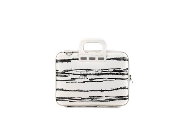 Laptoptas, bombata, black&white - afbeelding 1 van  3