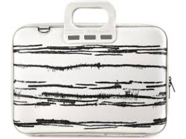 Laptoptas, bombata, black&white - afbeelding 2 van  3