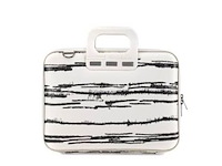 Laptoptas, bombata, black&white - afbeelding 1 van  3