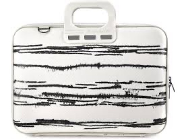 Laptoptas, bombata, black&white - afbeelding 2 van  3