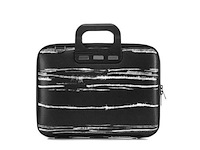 Laptoptas bombata, black&white - afbeelding 1 van  2