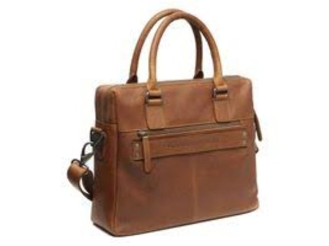 Laptoptas chesterfield, santiago, cognac - afbeelding 2 van  8