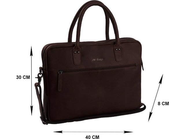 Laptoptas pm bags, c40.5000, bruin - afbeelding 2 van  5