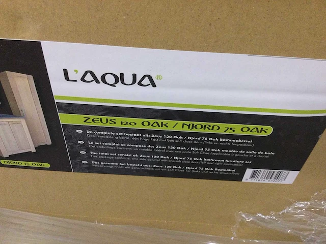 L'aqua - njord 75 - hoge badkamerkast - afbeelding 2 van  3