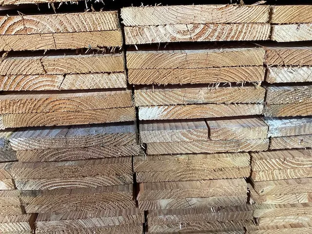Lariks/douglas balk 500x14x14 cm (2x) - afbeelding 5 van  7