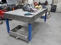 Las- / opspan-tafel met afmeting 240 x 120 cm. in hoogte verstelbaar. bladdikte 25 mm. - afbeelding 2 van  2