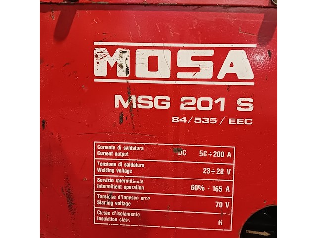 Las aggregaat/elektroden, mosa, msg 201 s 84/535/eec - afbeelding 2 van  12