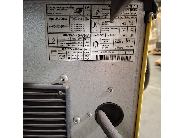 Lasapparaat, esab, mig u4000i - afbeelding 3 van  14