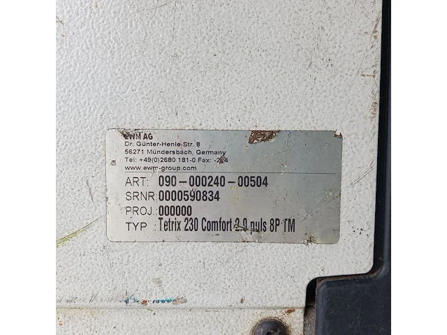 Lasapparaat, ewm, tetrix puls dc - afbeelding 3 van  14
