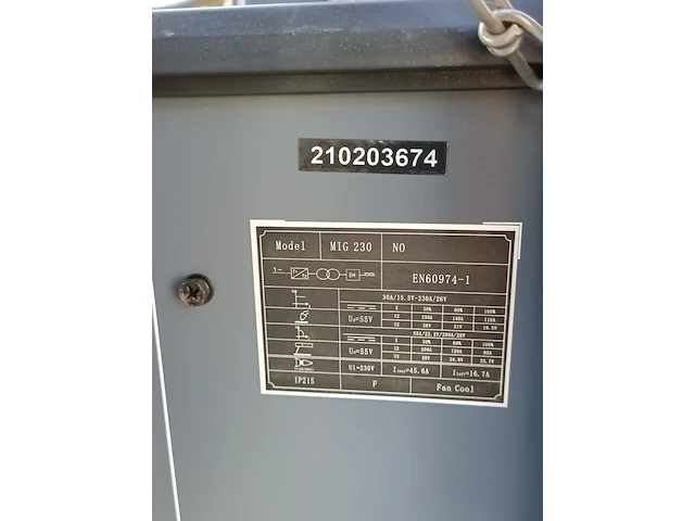 Lasapparaat hbm machines, mig 230 - afbeelding 11 van  11