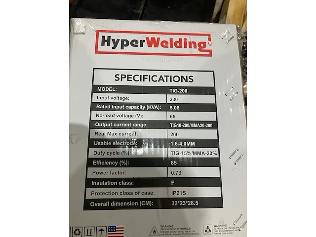 Lasapparaat, hyper welding, tig-200 - afbeelding 3 van  4