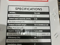 Lasapparaat, hyper welding, tig-200 - afbeelding 3 van  4