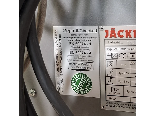 Lasapparaat, jäckle, wig 301iw ac/dc - afbeelding 5 van  17