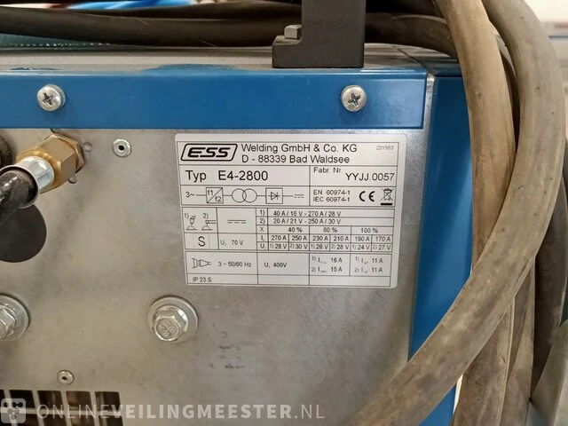 Lasapparaat mig/mag ess, e4-2800 rapid tig technology - afbeelding 5 van  9