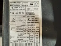 Lasapparaat op kar esab, tig 2200i ac/dc - afbeelding 8 van  9