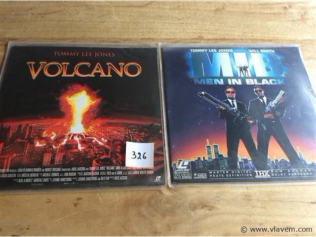 Laser disc 2stuks volcano- mib - afbeelding 1 van  2