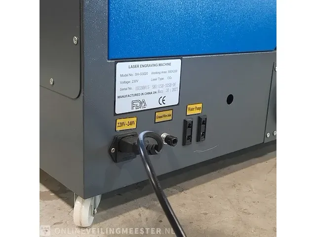 Laser grafeermachine fda, sh-g3020, bouwjaar 2021 - afbeelding 10 van  19